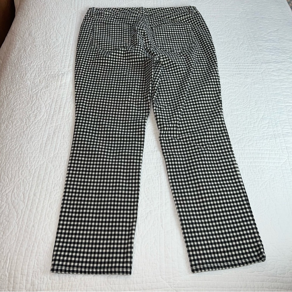 TALBOTS Stretch Corduroy High Waist Straight Leg Pants Buffalo Check EUC Sz 14P - Picture 4 of 13